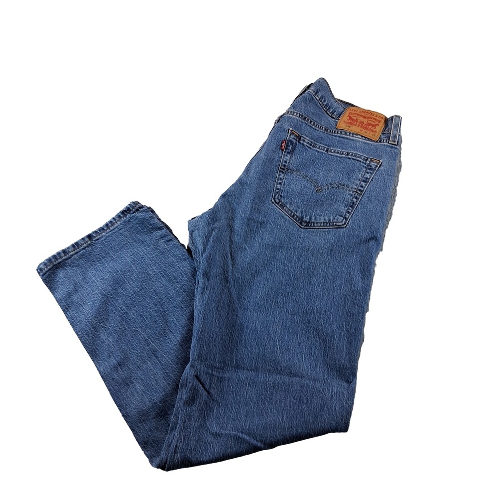 Levis 559 Relaxed Straight Jeans Mens 34x32 Blue Medium Wash Denim Stretch